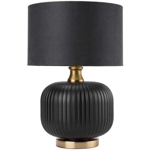 Nocna lampa stojąca Tamiza LP-1515/1T small czarna złota