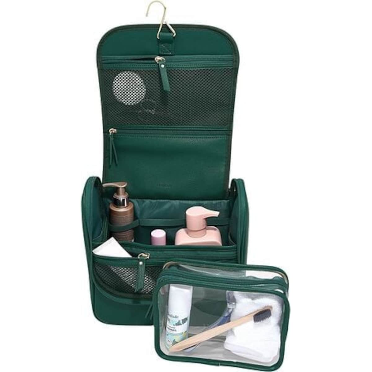 Kosmetyczka podróżna do zawieszenia Stackers leśna zieleń