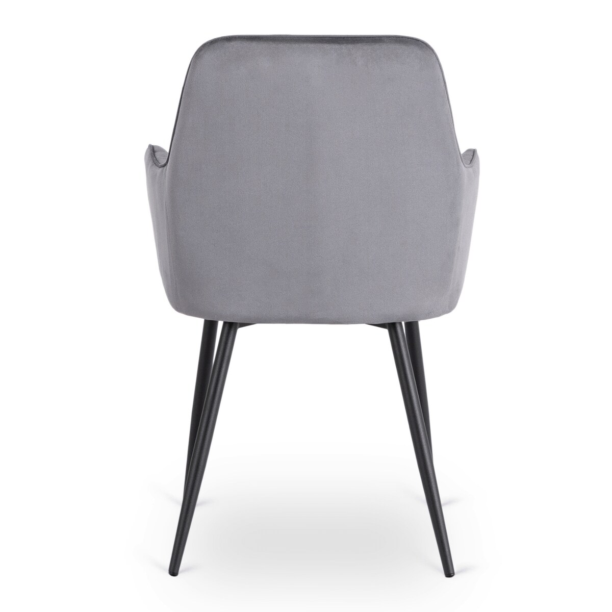 Krzesło Tapicerowane Welurowe Do Salonu Jadalni Kuchenne Szary BRESSO