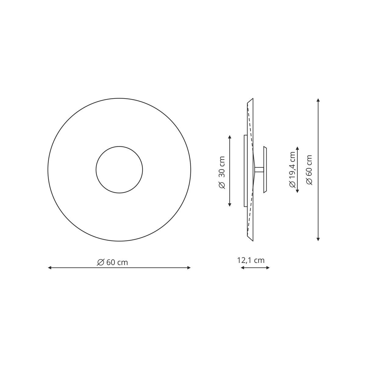 Plafon Light Prestige Coco biały LED 3000K 1 szt.