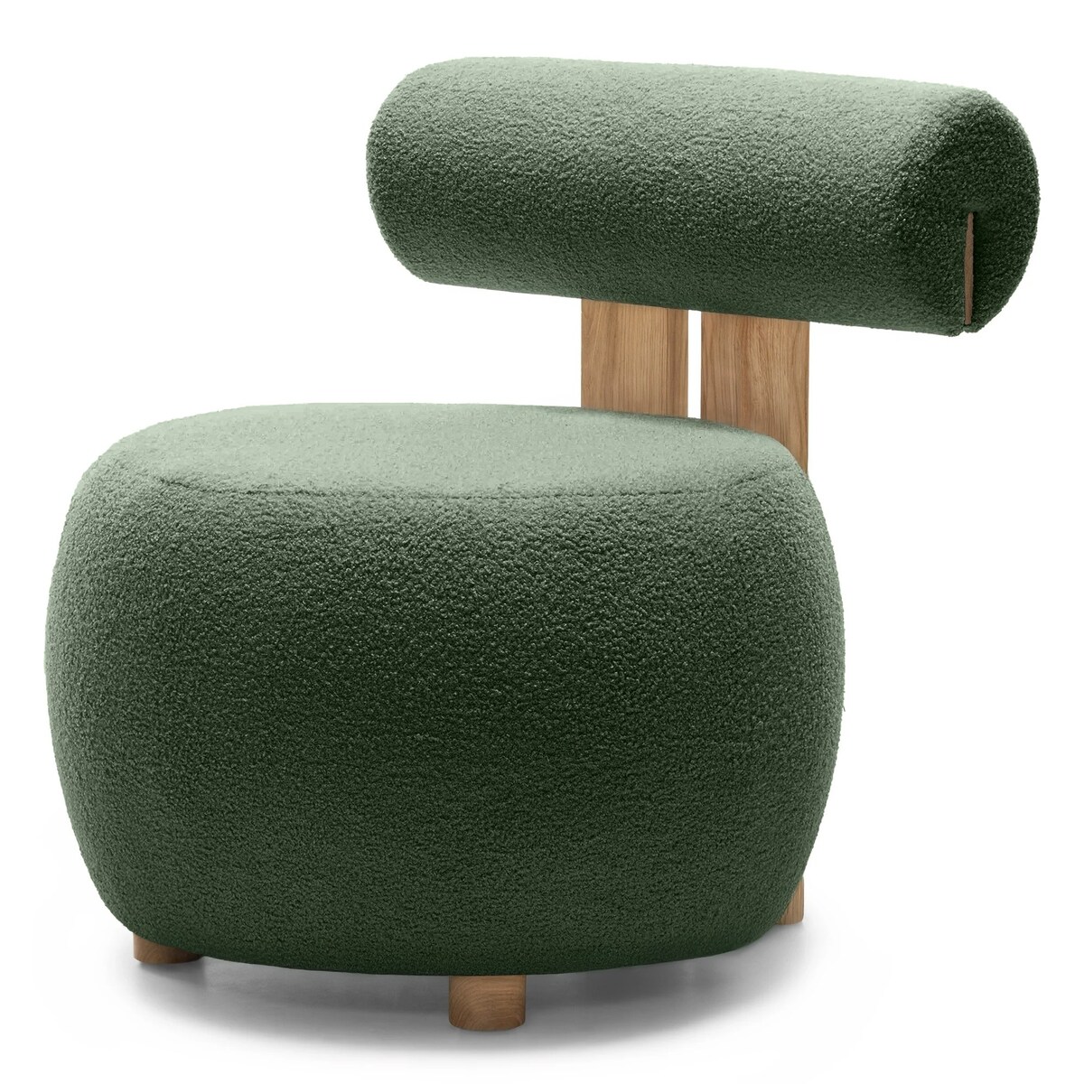 Fotel tapicerowany HANNI - II ciemnozielony 70x63x71 cm