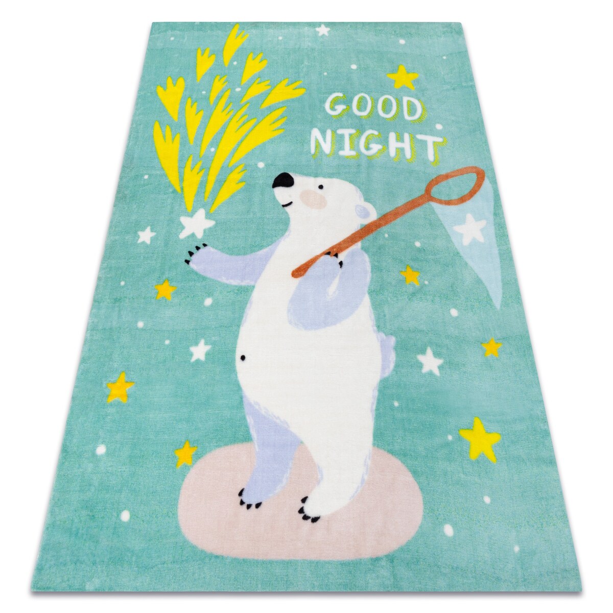 Dywan PLAY Miś gwiazdki G4016-1 zielony 140x190 cm