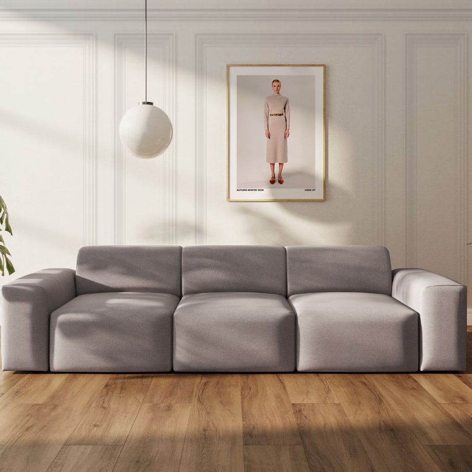 Villet Sofa 3 osobowa szara