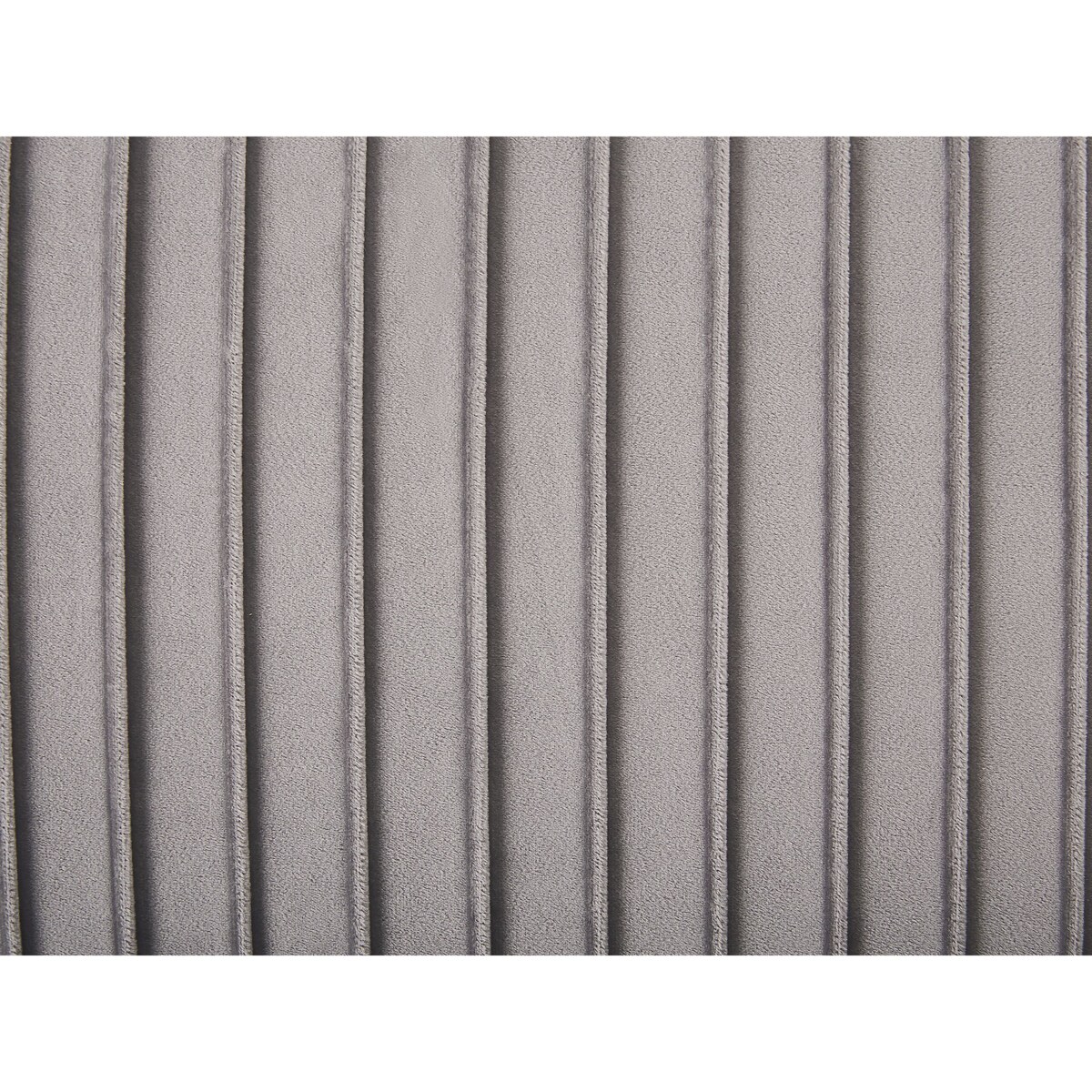 Ławka do sypialni welurowa szara PATERSON