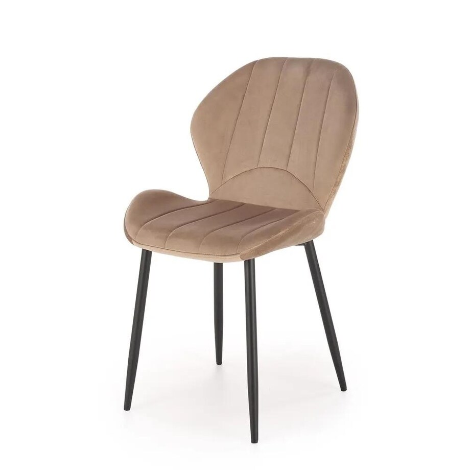 Krzesło tapicerowane K538 VELVET beżowe