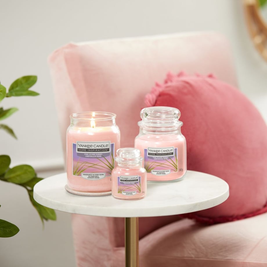 Home Inspiration świeca mała PINK ISLAND SUNSET