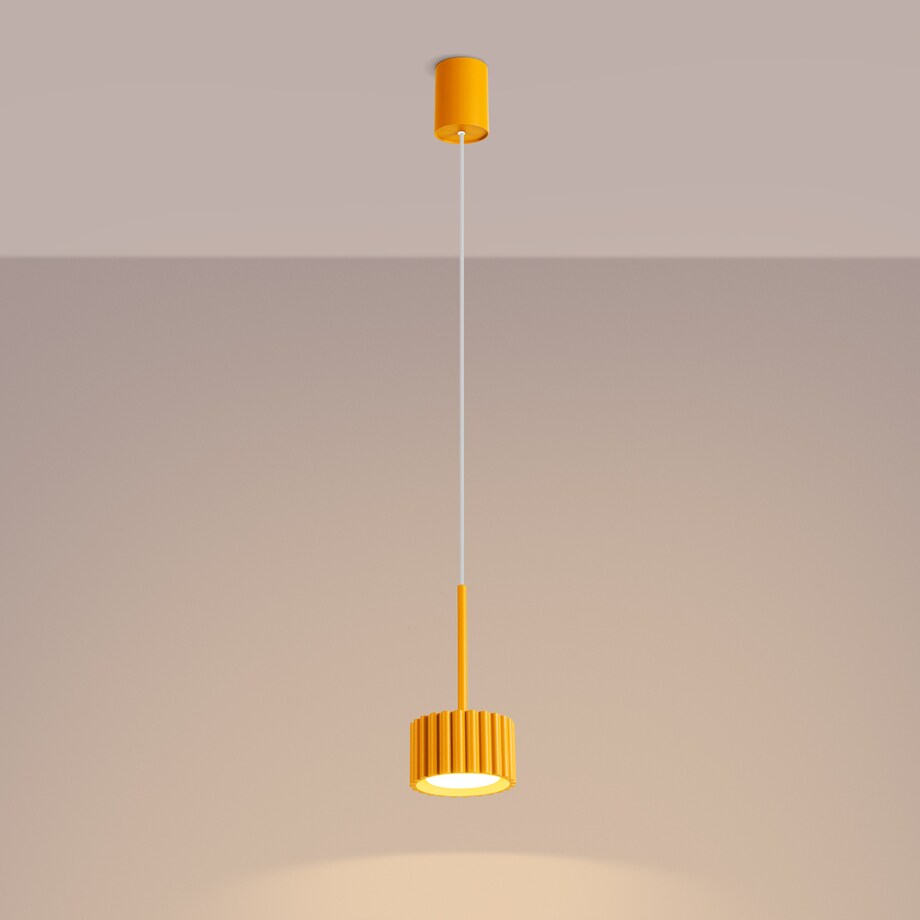 Lampa wisząca AURA 1 żółta Gx53