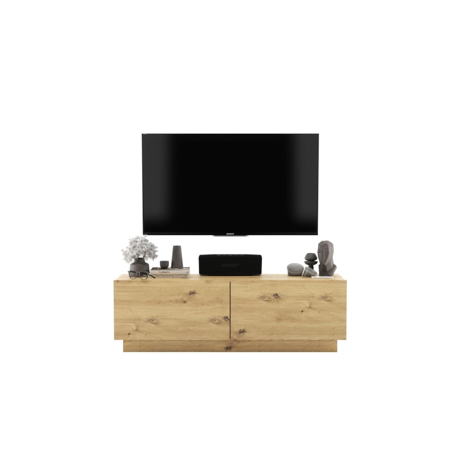 Szafka RTV Komoda Loft Industrialna stojąca / wisząca Dąb Artisan Mat 120 cm