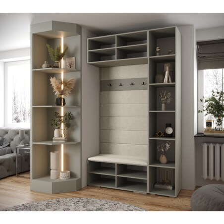 Garderoba do przedpokoju INOVA 3 Z20 kaszmir+czarny+manila02