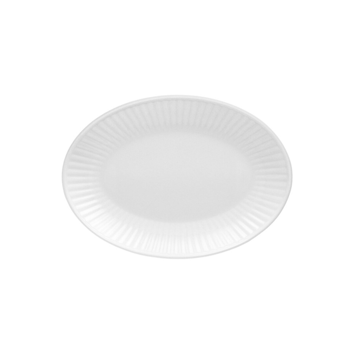 Półmisek owalny 24 cm Dalia biała C001