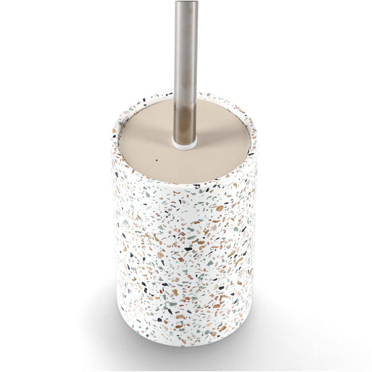 Szczotka WC z cementowym pojemnikiem TERRAZZO, Ø 10,3 cm