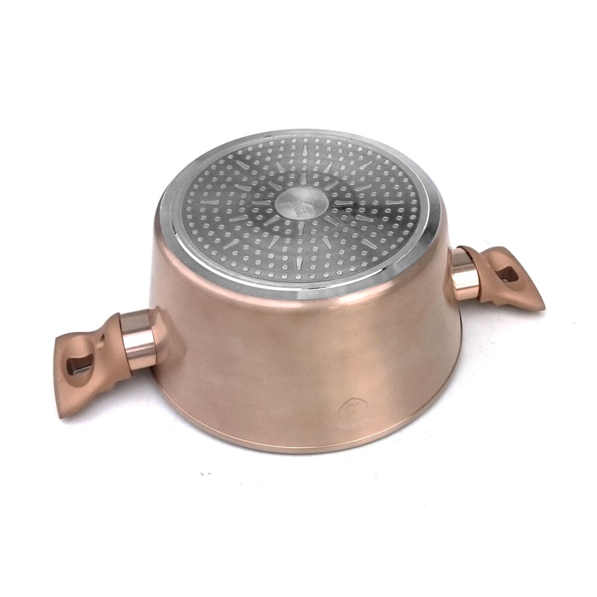 Garnek 6L z pokrywką 28cm miedziany BerlingerHaus BH-1516