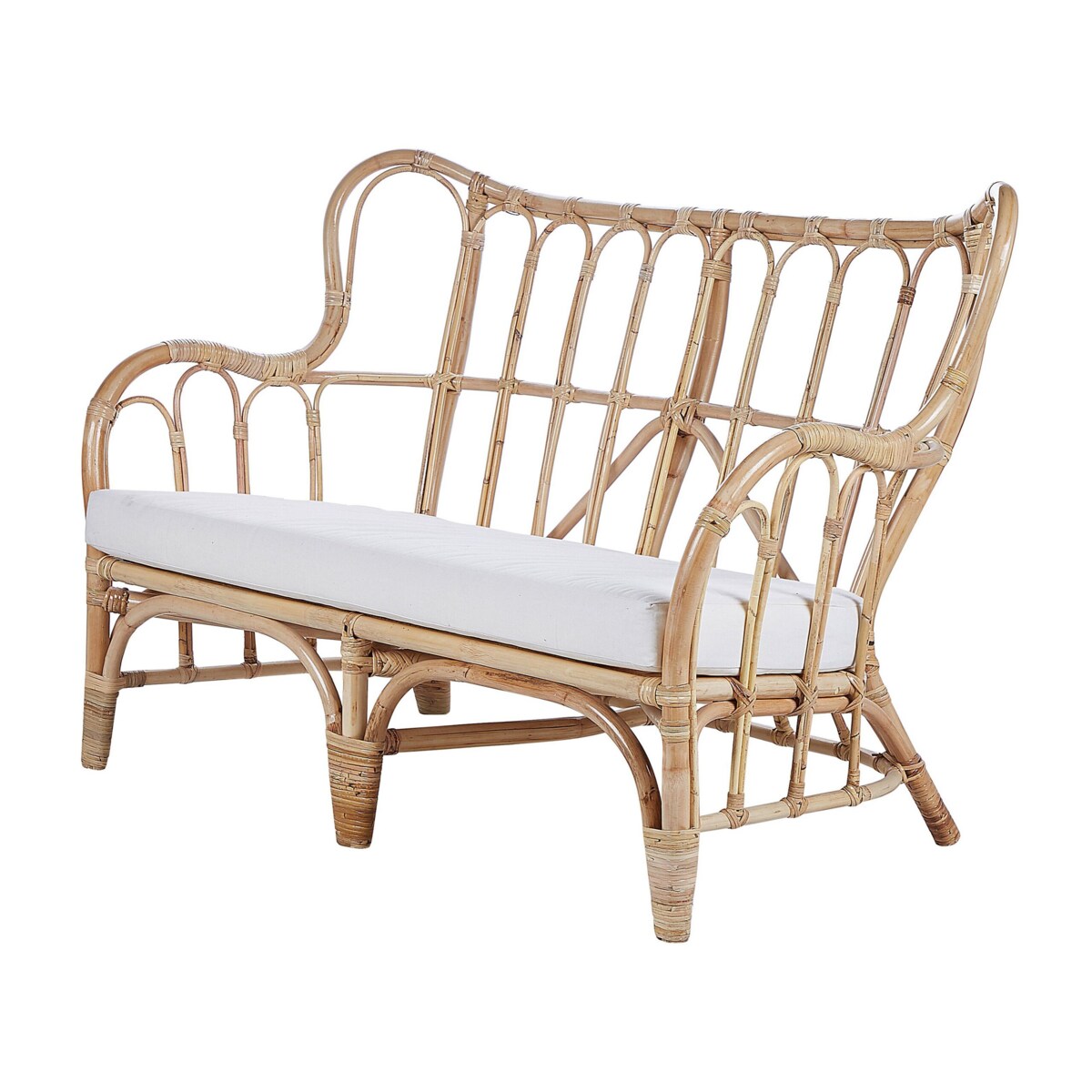 Zestaw ogrodowy rattanowy 4-osobowy naturalny BRINDISI