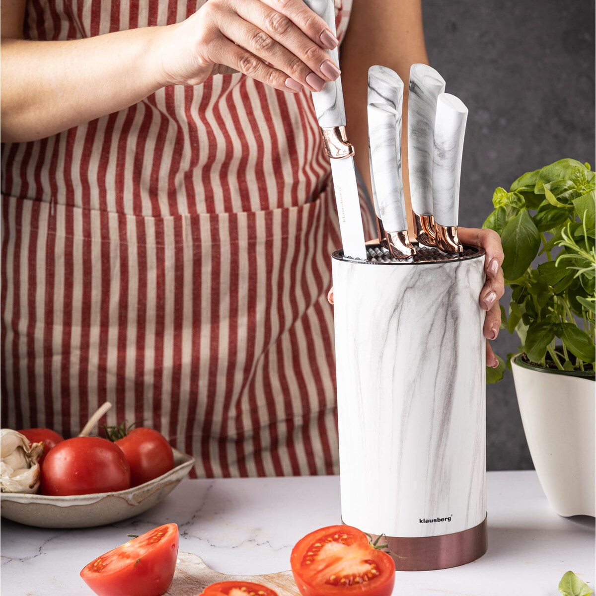 Zestaw noży kuchennych w bloku 5 elementów KLAUSBERG