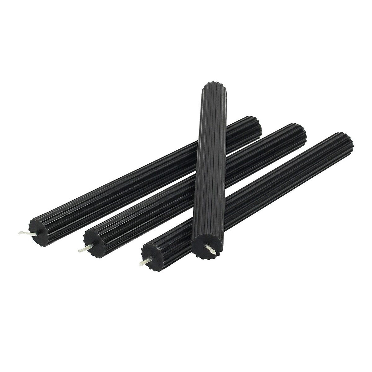 Zestaw świec stroikowych Noir 2x25 cm boże narodzenie, święta, świąteczne, czarny, 2x2x25 cm