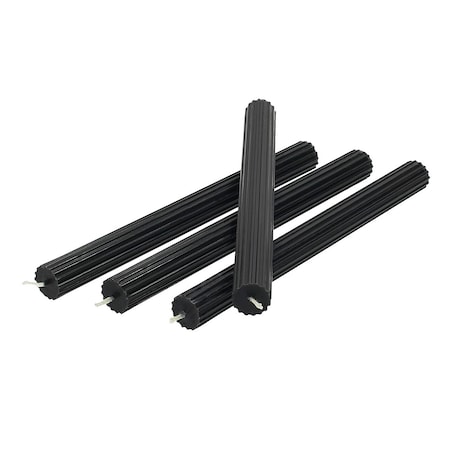 Zestaw świec stroikowych Noir 2x25 cm boże narodzenie, święta, świąteczne, czarny, 2x2x25 cm