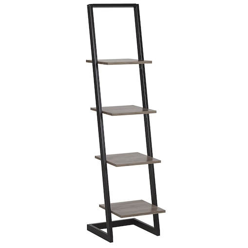 Regał 4 półki JOPLIN 143 cm Czarny