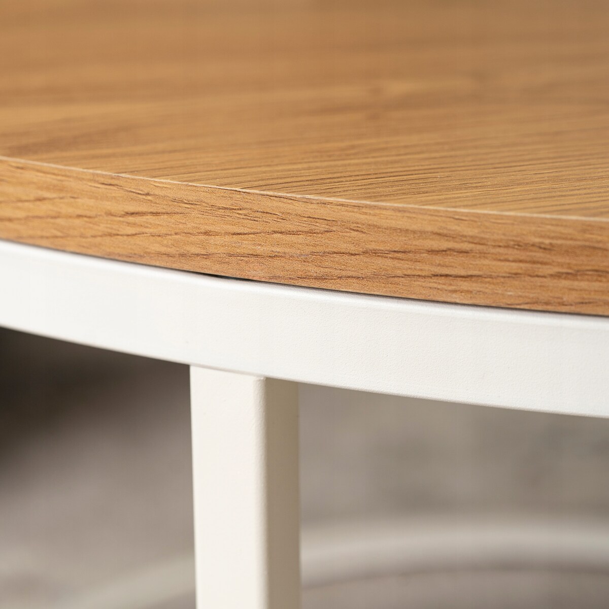 Stolik Kawowy Okrągły Duży Skandynawski Ława Okrągła ANN MAX