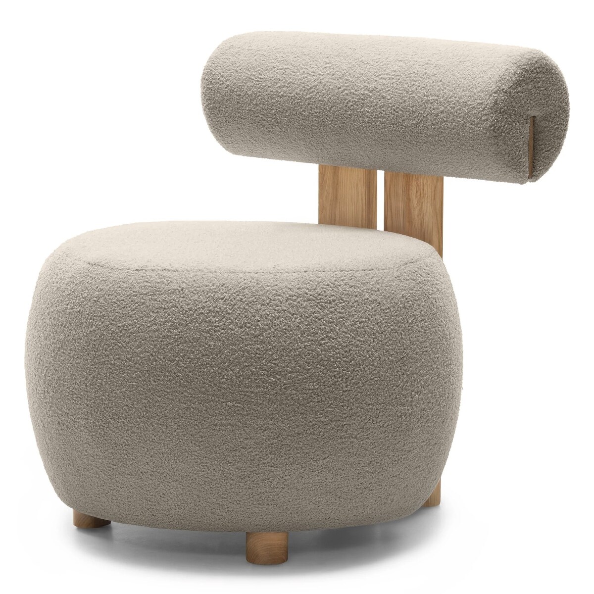 Fotel tapicerowany HANNI - IV brązowoszary 70x63x71 cm