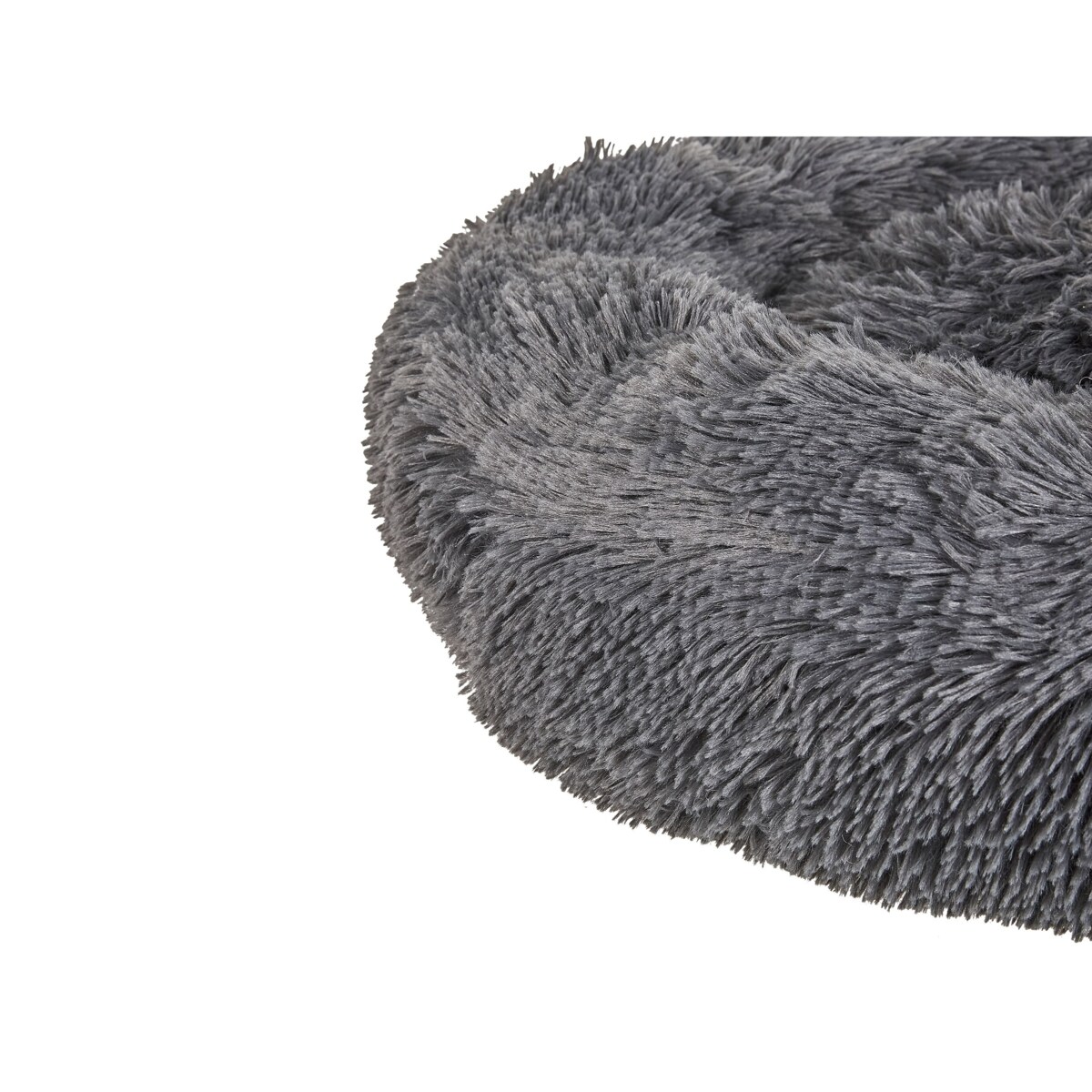 Legowisko KULU Sztuczne futro Ciemnoszary