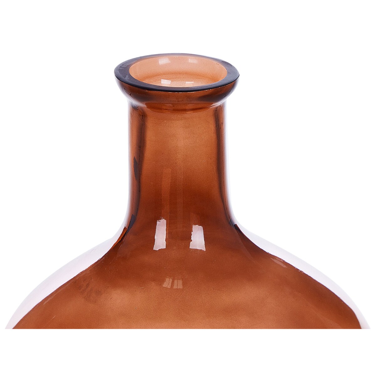 Wazon na kwiaty szklany 51 cm złoty brąz DALCHINI