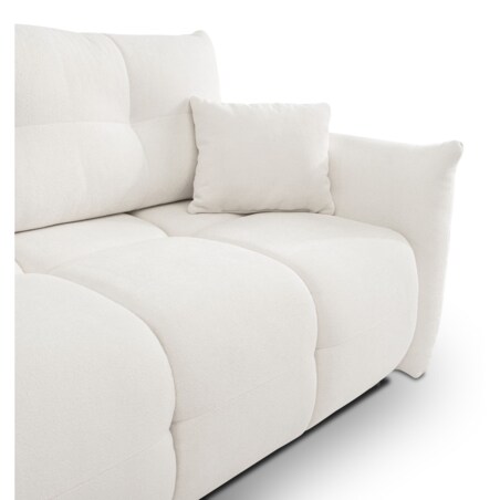 Narożnik z funkcją spania do salonu BOSE, lewostronny, śmietankowy