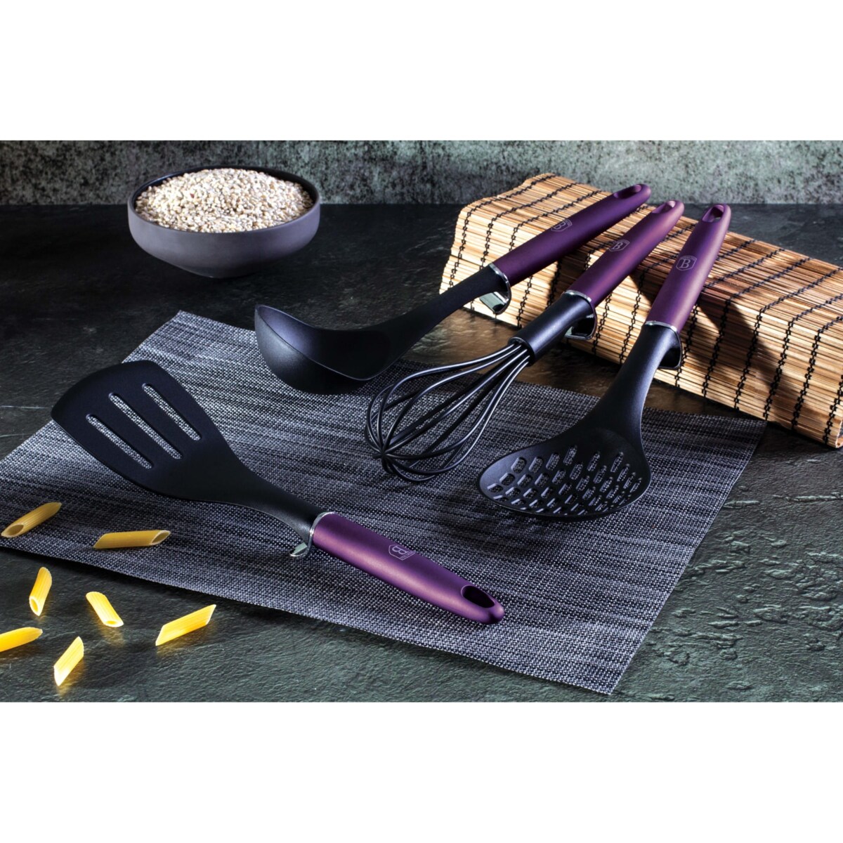 Komplet garnków z powłoką tytanową 10 elementów BERLINGER HAUS Purple Eclipse