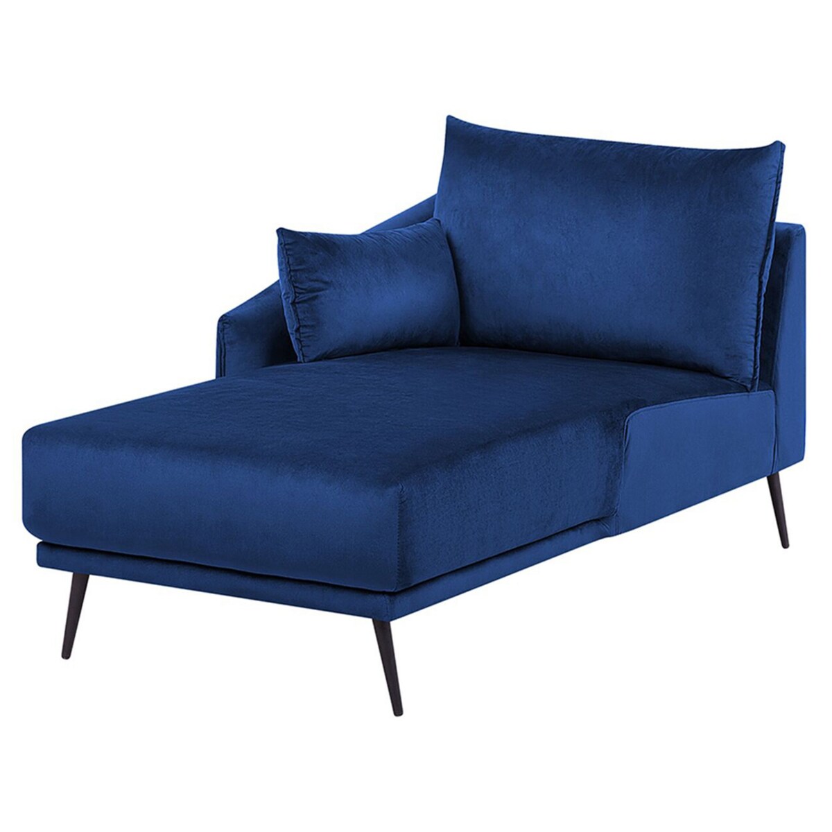 Narożnik LED welurowy niebieski VARDE