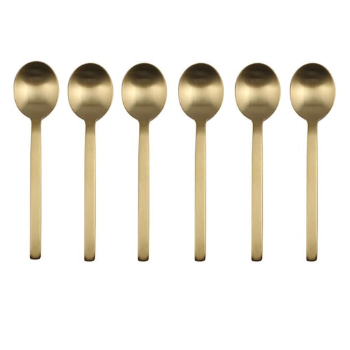 Zestaw 6 łyżeczek do kawy Oro Ice Stile by Pininfarina, Mepra