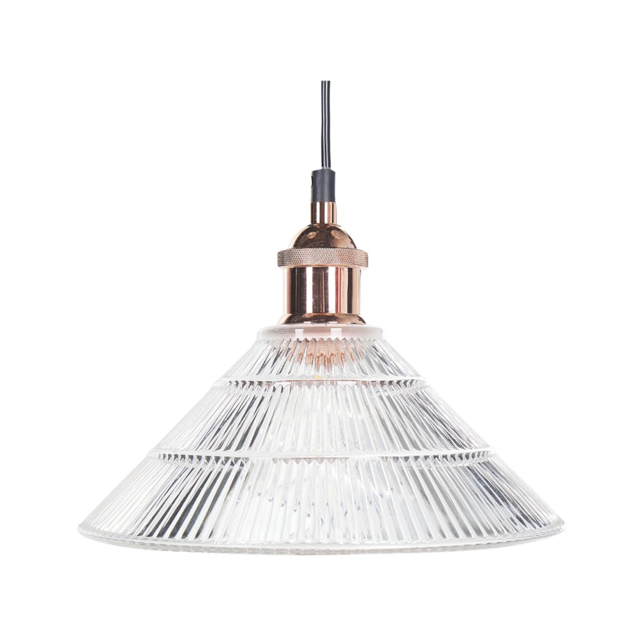 Lampa wisząca szklana 3-punktowa transparentna CURONE