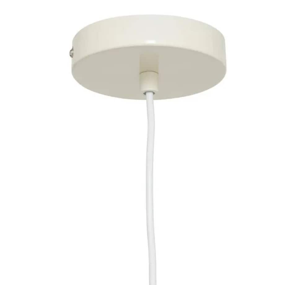 Lampa wisząca, metal+szkło, Patty, kremowa