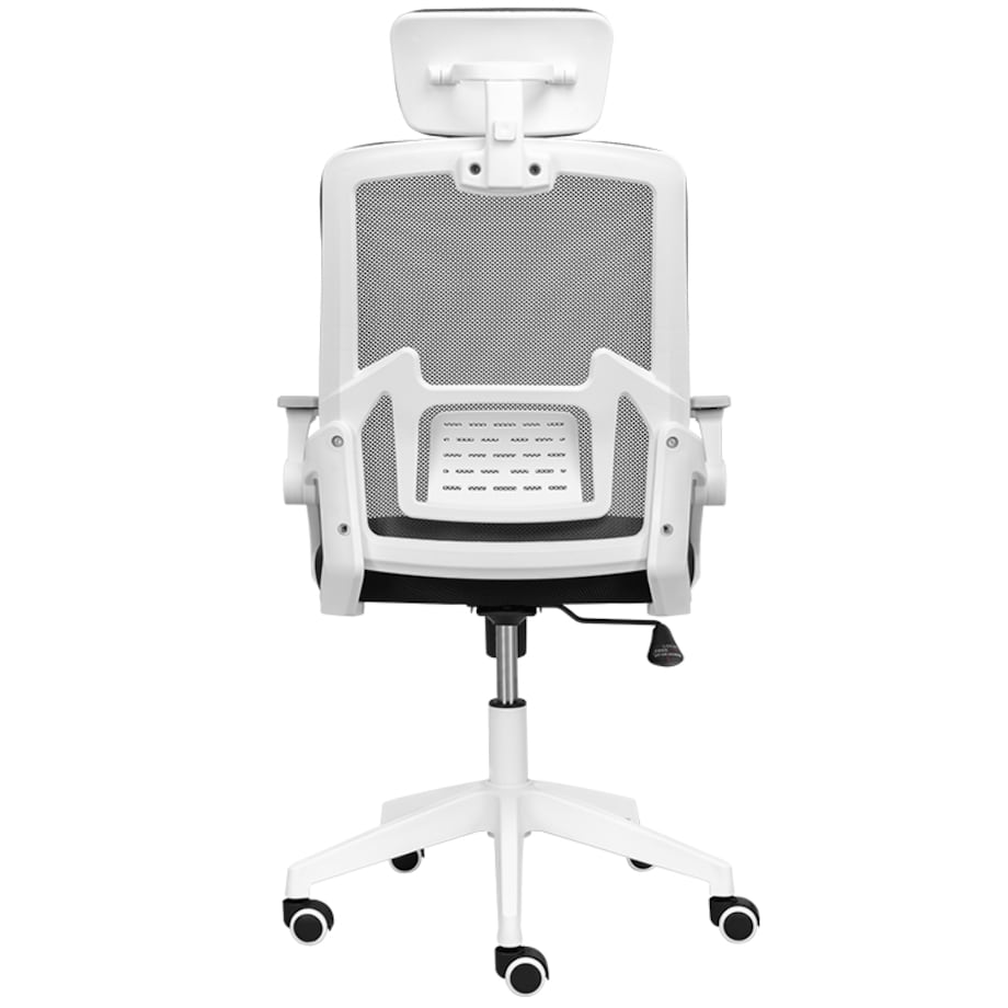 Krzesło biurowe fotel obrotowy regulowany ergonomiczny biały