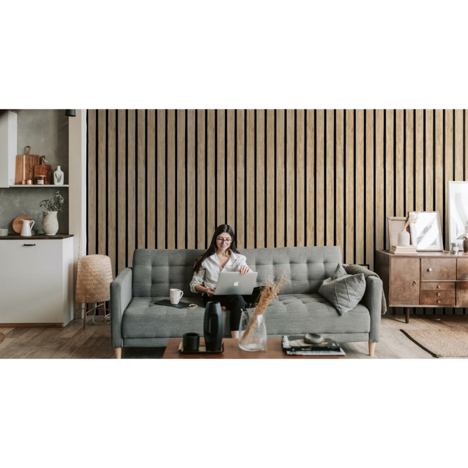 Tapeta Lamele Dąb Sonoma