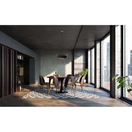 Lampa wisząca TRIO MIX grafitowa/brązowa/złota