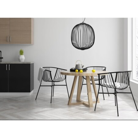 Lampa Wisząca Loft Industrial Czarna Metalowa Led