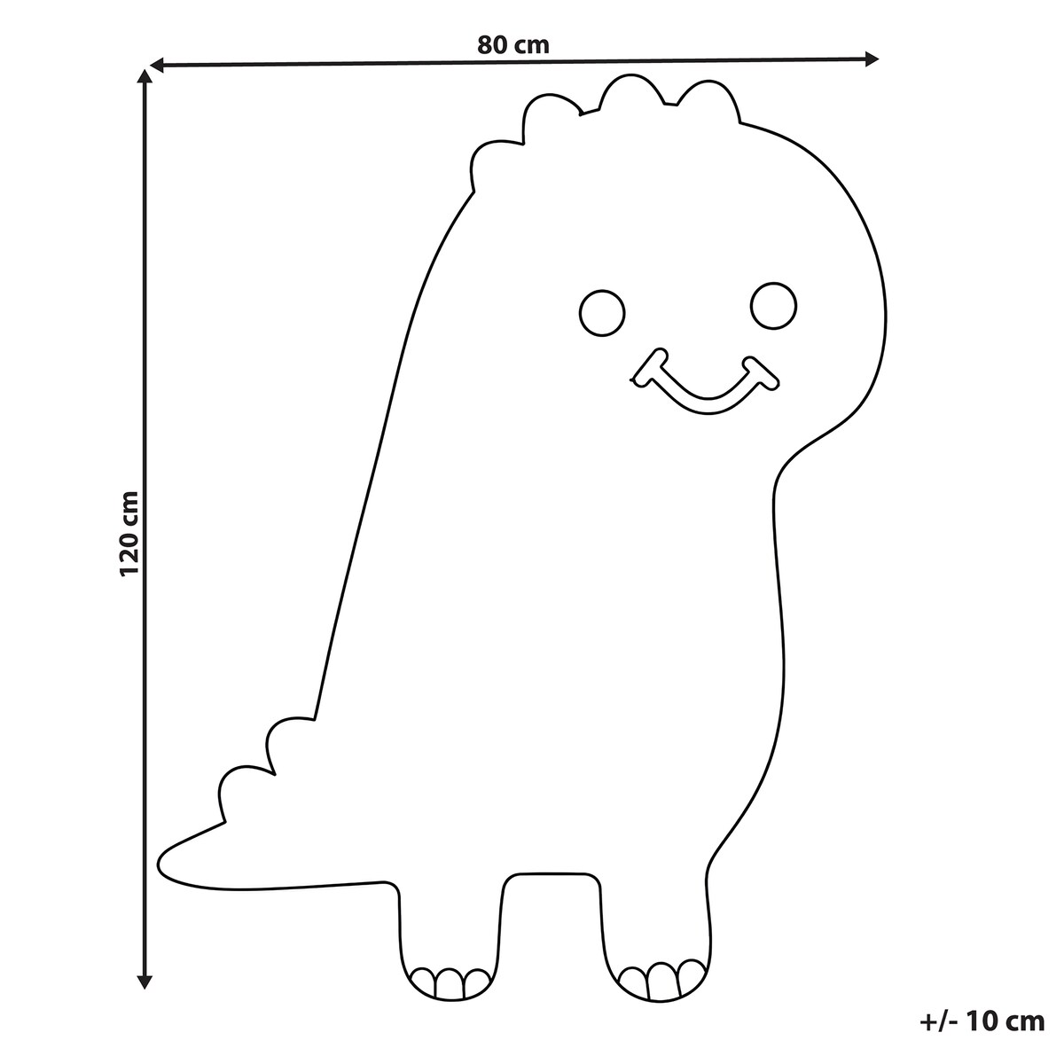 Dywan dziecięcy REXY Jasnobrązowy 80 x 120 cm Bawełna