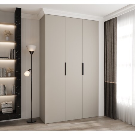 Szafa trzydrzwiowa Como 4 140 gł.40 kaszmir+czarny