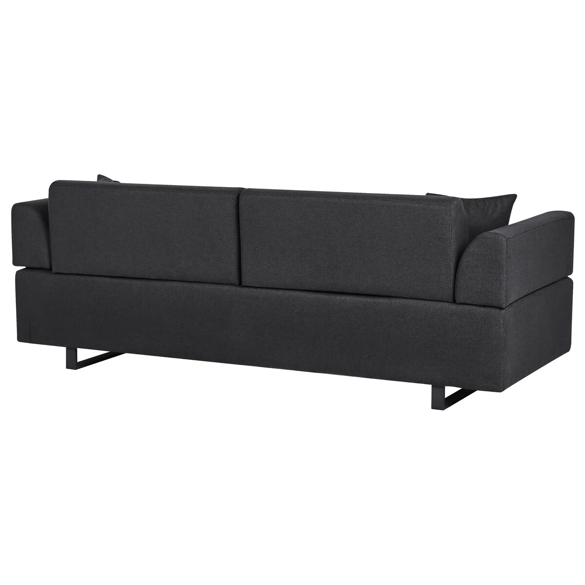 Sofa dla 3 osób SOKNA Czarny ze stolikami