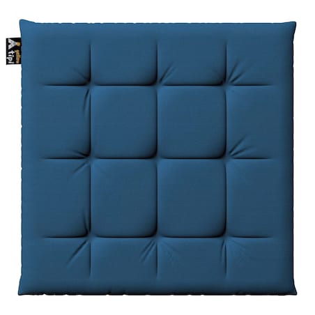 Siedzisko Eddie, morski niebieski, 40 x 40 x 3,5 cm, Cotton Story