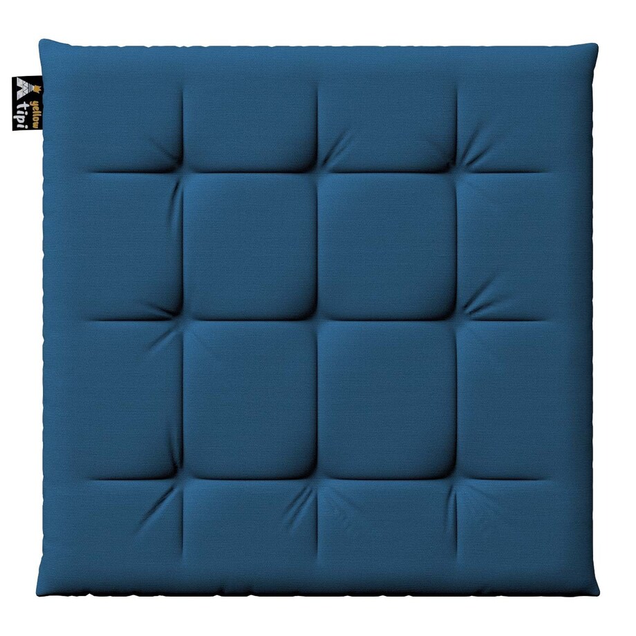 Siedzisko Eddie, morski niebieski, 40 x 40 x 3,5 cm, Cotton Story