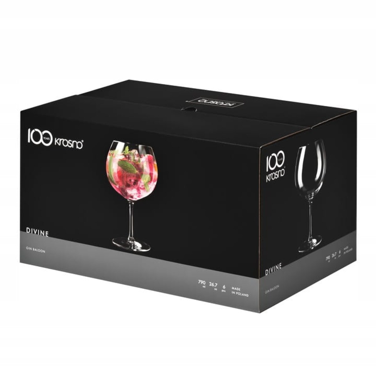 Kieliszki typu baloon Gin&Tonic DIVINE KROSNO 670ml duże do aperola drinków