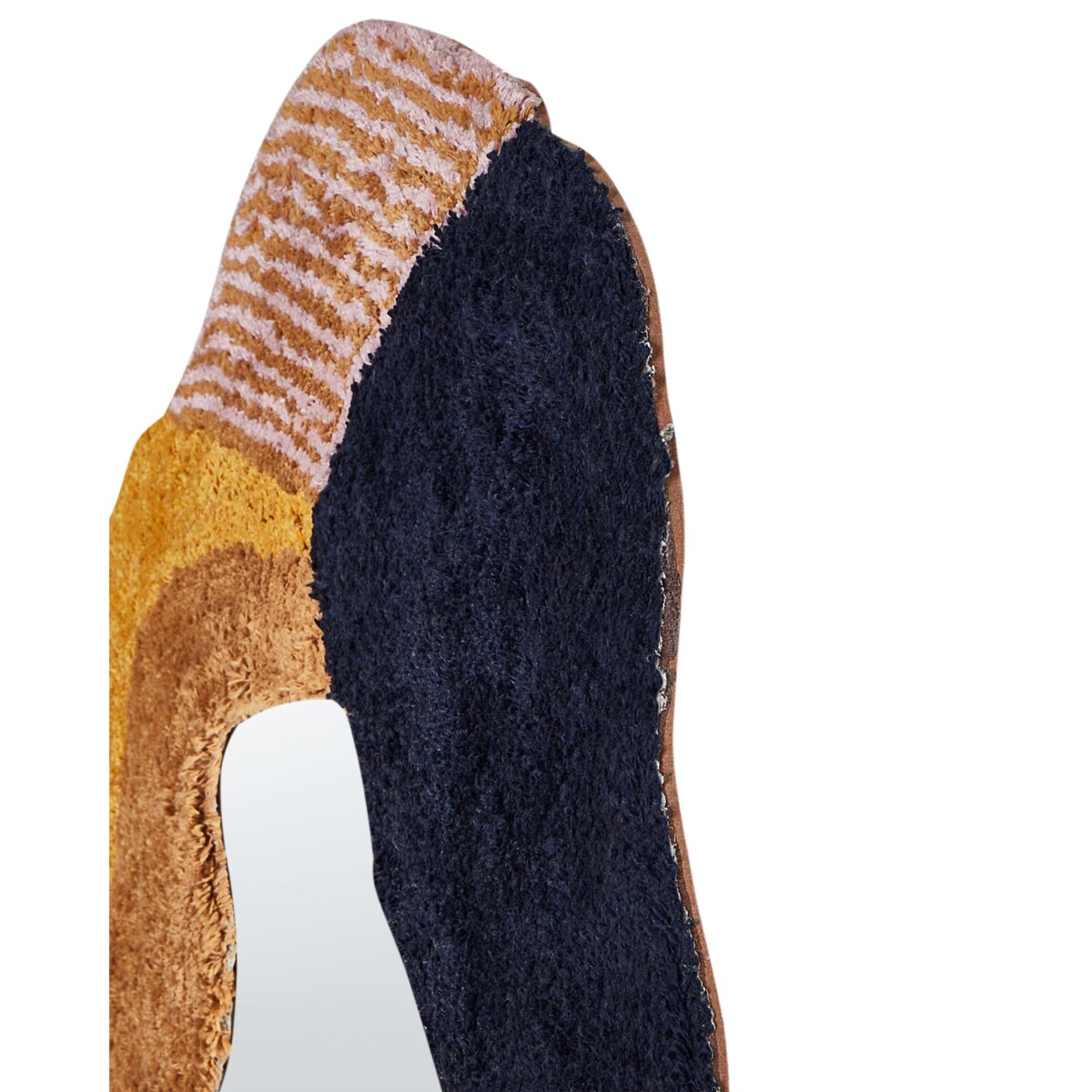 Lustro ścienne ABASZA 60 cm 62 cm Bawełna Kolorowy