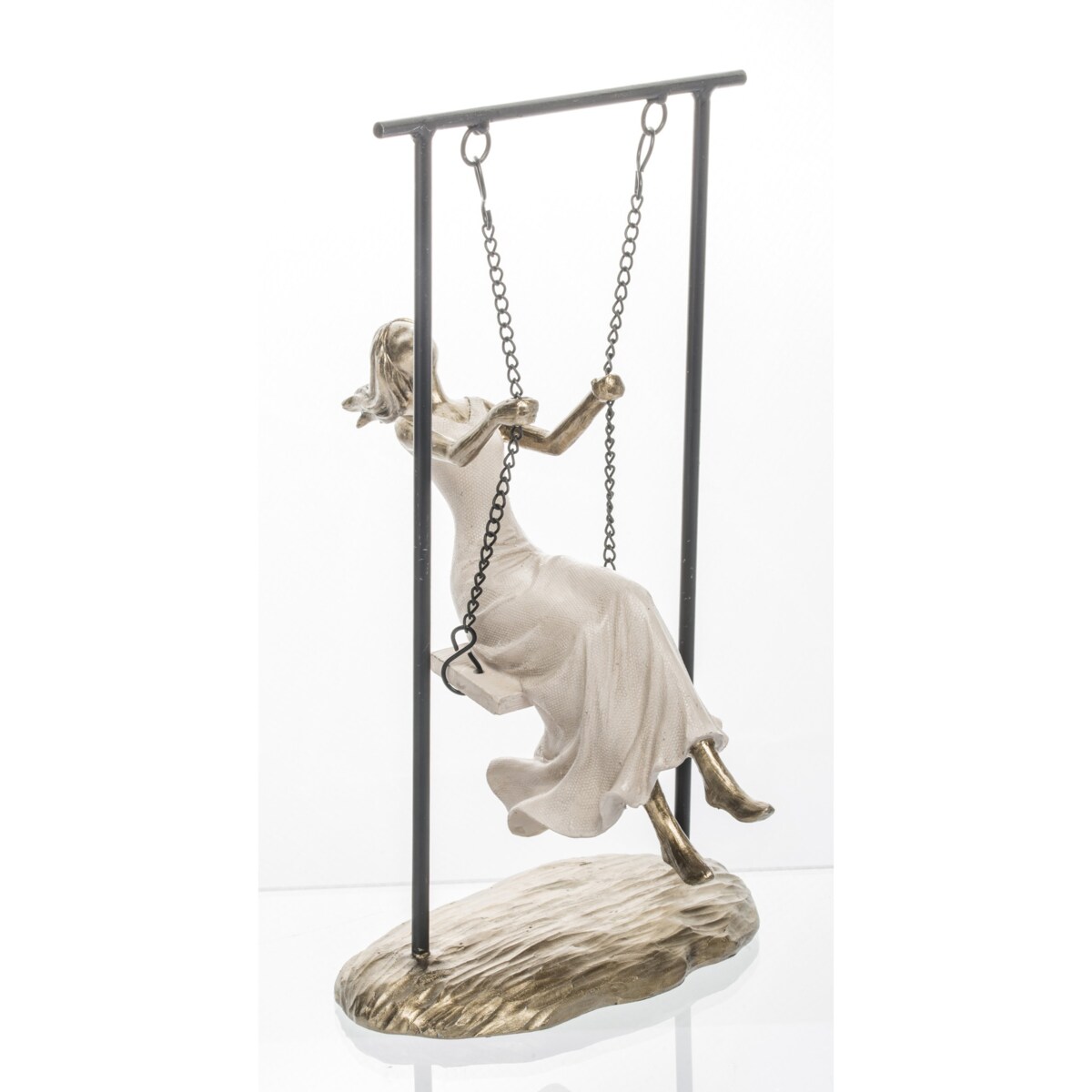 Dekoracja - Dziewczyna na huśtawce 25,5x15x20 cm SWING