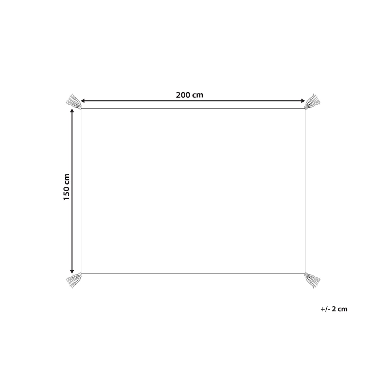 Koc piknikowy BANDOWALI 150 x 200 cm Kolorowy