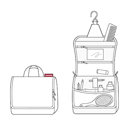 Kosmetyczka TOILETBAG, dots white