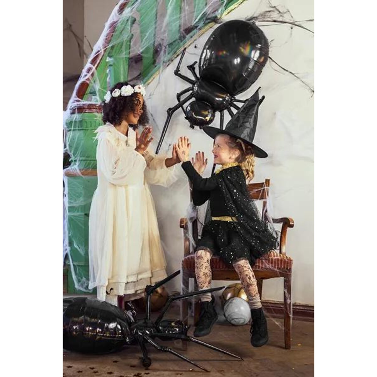 Balon foliowy Pająk, 60x101cm, czarny