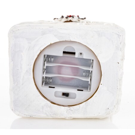 Dekoracja domek z piernika LED 22x12x10,5 cm z wieżyczką