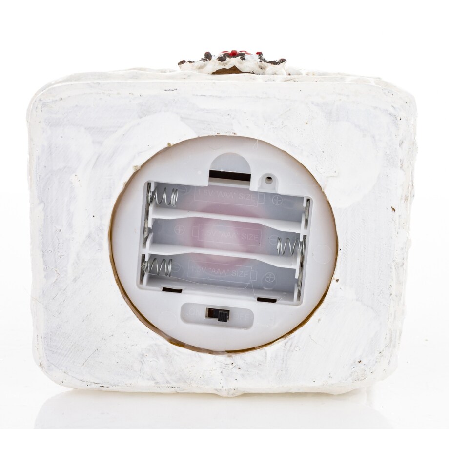 Dekoracja domek z piernika LED 22x12x10,5 cm z wieżyczką