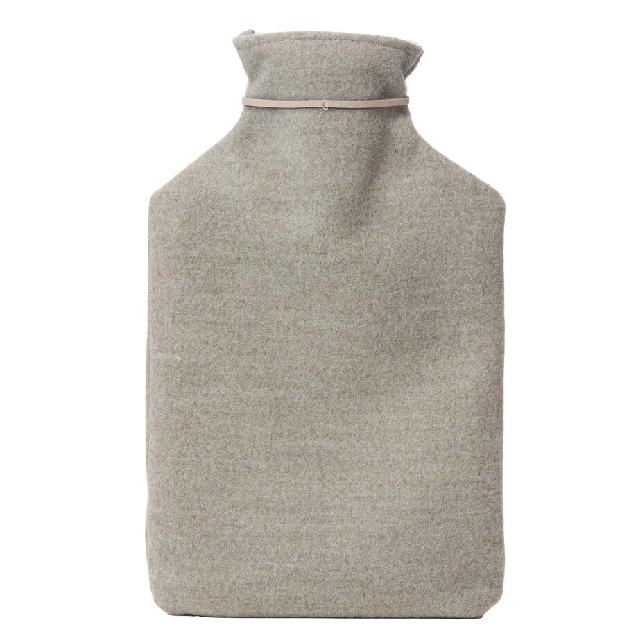 Termofor Duży 1.75L W Pokrowcu W Sweterku Ogrzewacz Na Wodę Serce Szary