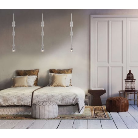 LAMPA wisząca MURANO D P0248 Maxlight szklana OPRAWA sopel LED 3W 3000K zwis sopel